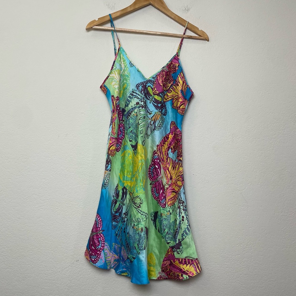 Y2K Butterfly Slip Dress Size Medium Women’s